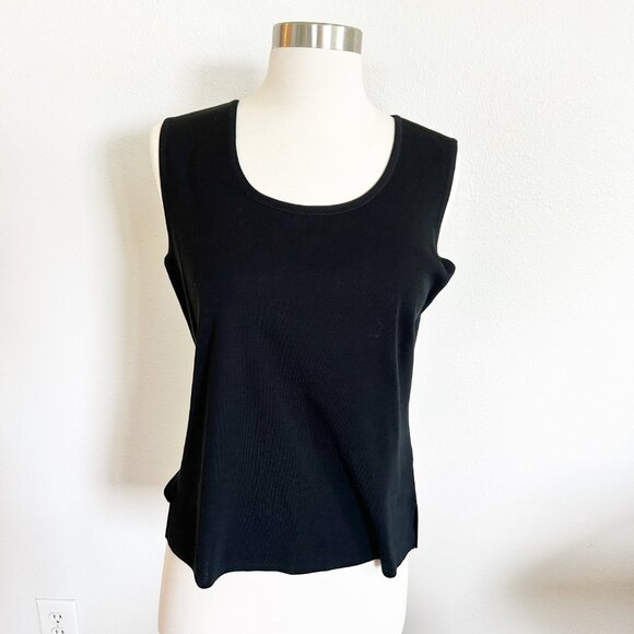 Ming Wang Twinset S Black Pink Ribbo Jacket Cardigan Tank Top 2 Pc Dressy - Picture 11 of 16